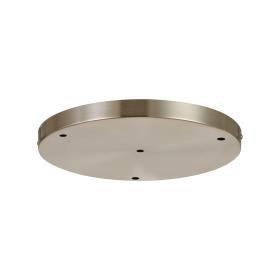 D0829SN  Hayes 4 Hole 28cm Round Ceiling Plate Satin Nickel